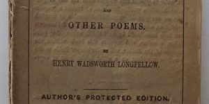 Cover of 1858 edition The Courtship of Miles Standish
