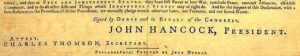 John Hancock's signature