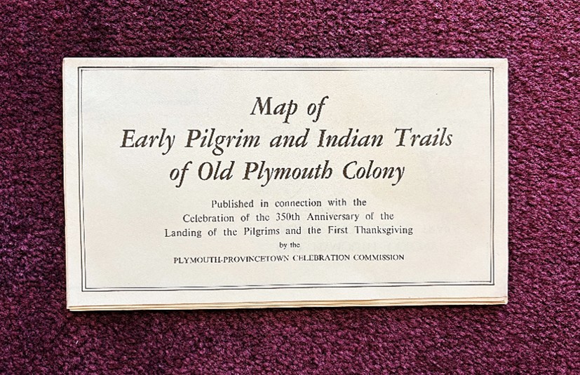 Map of Early Pilgrim and Indian Trails of Old Plymouth Colony